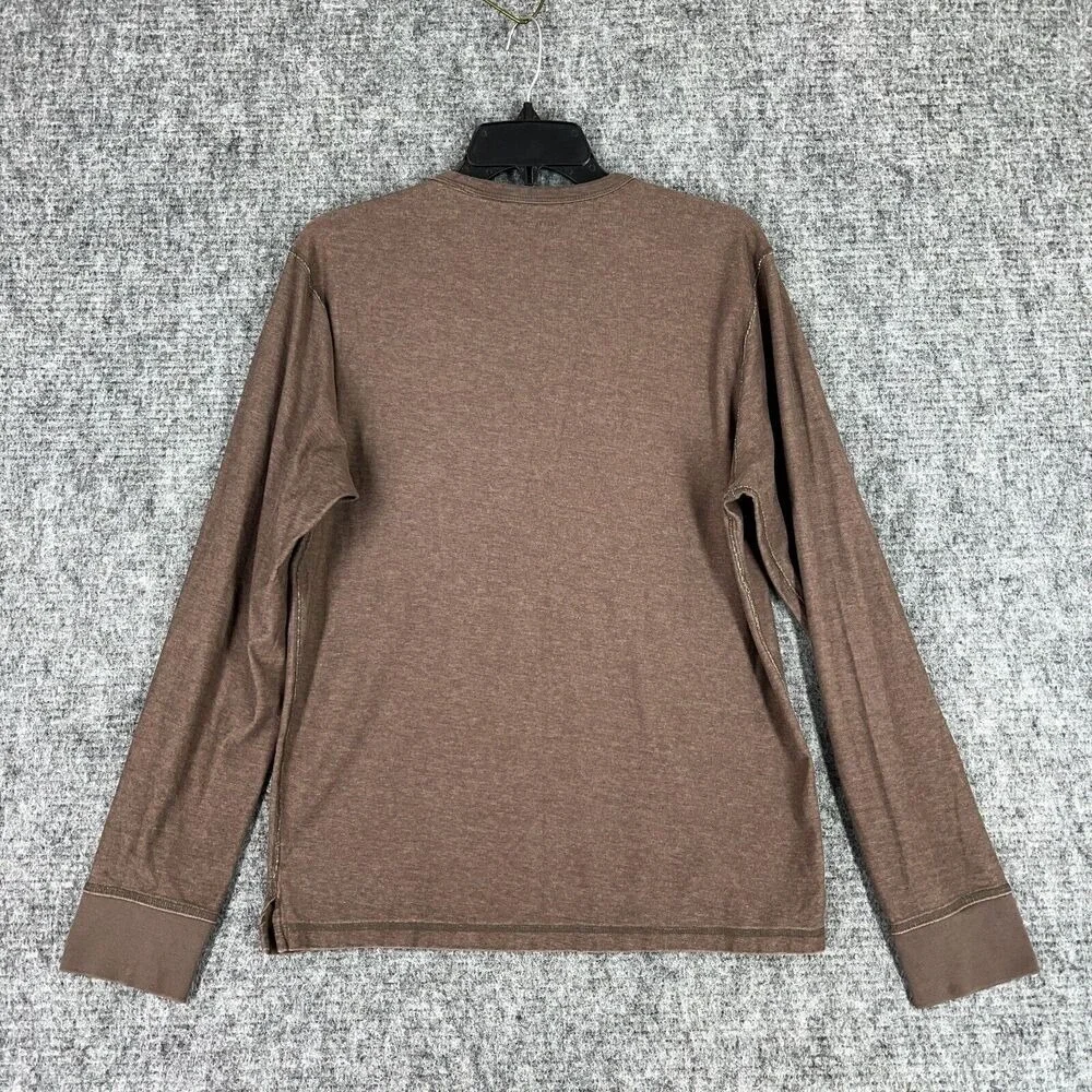 Banana Republic Shirt‎ Mens Medium Brown Long Sleeve Relaxed Casual Fit Crewneck